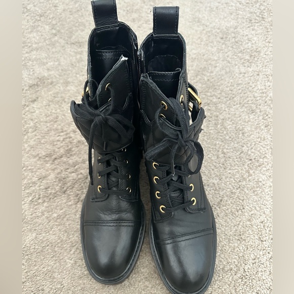 Mango leather biker boots - Picture 7 of 9